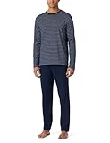 Schiesser Herren Schlafanzug lang-Nightwear Set Pyjamaset, Admiral_182197, 54