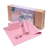 Myga Yoga Starter Kit | Komplettes Set mit Yogamatte, Yogablock & Gurt |...