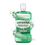 Listerine Fresh Mint antibakterielle Mundspülung für frischen Atem, mit...