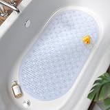HITSLAM Oval Badewannenmatte rutschfest, 68 x 38 cm Antirutschmatte für...