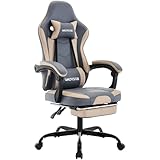 WOTSTA Gaming Chair Computerstuhl Ergonomischer Gaming Stuhl mit Fußstütze...
