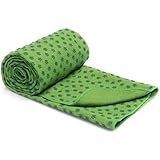 Yoga Handtuch Yogadecke, rutschfest, Schnelltrocknend 180x60cm (Grün), XXL...