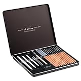 MARCO Skizzen Zeichen Bleistift Set 19 Stück Skizzier-Set Anfänger ideal zum...