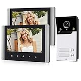 FTes RFKits WLAN Wireless Video Türsprechanlage,1080P Außenkamera,7 Zoll...
