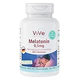 Melatonin - 365 Tabletten - 0,5mg Melatonin pro Tablette - Hochdosiert -...