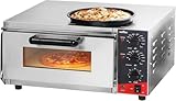 CROSSON elektrischer Profi-Pizzaofen mit 400x400 mm Backfläche aus...