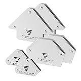 STAHLWERK Schweißmagnet 6er Set – 4 Magnete je 11,3 kg (25 lbs) & 2 Magnete...