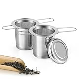 Teesieb, Tea Infuser 304 Rostfreiem Edelstahl Teefilter mit Faltbare Griffe und...
