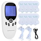 AVCXEC TENS Gerät Schmerztherapie, 2 Kanäle TENS/EMS Reizstromgerät mit 6...