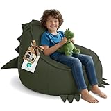 DreamRoots Sitzsack Kinder Dino Form - Kindersessel ab 1 Jahr aus 315 g/m²...