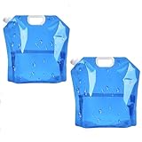 ClcIosis 2 PCS Wasserkanister faltbar 10L, Faltbarer Wassersack – Faltbarer...