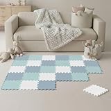 LittleTom Spielmatte Baby Puzzlematte Pastellfarben - 27 Matten je 30x30 cm...