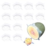 FULHANY 12 StüCk Silikon Frischhaltefolie - Silikondeckel - Silikondeckel...