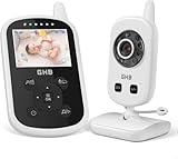 GHB Babyphone mit Kamera Baby Monitor mit ECO Modus Gegensprechen Gegensprechen...