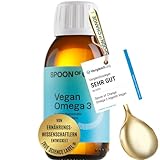 Premium Omega-3 Algenöl Vegan (2900mg pro Tag) - Hochdosiert - mit Zitrone -...