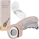 45 mm Rollschneider Set: Edelstahl Rotary Cutter mit 3 Klingen – für Papier,...