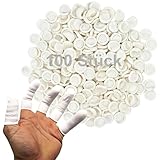 THERACASO Einweg Latex Fingerlinge | puderfrei | hygienisch & reißfest | 100...