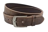Nk Belt 4cm echter brauner Büffelleder Gürtel Handgemacht Leder 80cm-145 cm...
