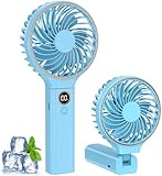 Tragbarer Handventilator mit 6 Geschwindigkeiten, Faltbarer Mini USB-Ventilator,...