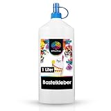 OfficeTree 1 Liter Flüssigkleber Bastelkleber Lösungsmittelfrei - Bastelleim...