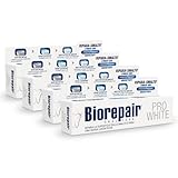 Biorepair, Pro White Zahnpasta, 4 Packungen à 60 ml, aufhellende Zahnpasta mit...