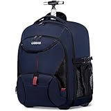 Laptoptasche Rucksack mit Rollen 17,3 Zoll Business Laptop Trolley Handgepäck...