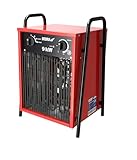 DEDRA Elektro-Lufterhitzer 9 kW, 400 V, quadratisch, nützlich in geschlossenen...