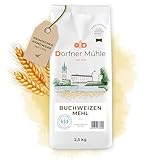 Buchweizenmehl Dorfner Mühle [2,5kg] - Vollkornmehl aus 100% Buchweizen ohne...