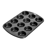 ORIGINAL KAISER Creativ Muffin-Backform, Legierter Stahl, schwarz, 38 x 27 x 3...