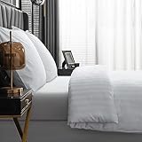 Amolavet Hotel Bettwäsche 135x200 Baumwolle Weiß 4teilig Set Bettwäsche...