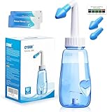 CYOUH Nasendusche Set, 260 ml, mit 60 Nasenwasch-Salzpaketen und...