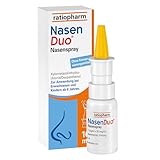 NasenDuo Nasenspray von ratiopharm. Stark zum Schnupfen, sanft zur Nase....