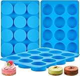 CLUEWR 3 Stück Mini Muffinform Silikon, 12 Tassen Cupcake Förmchen, Backformen...