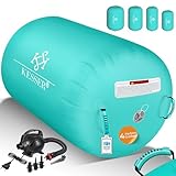 KESSER® Aufblasbare Airtrack | inkl. Tragetasche & elektr. Luftpumpe | Barrel...