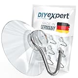 DIYexpert 10 x Saughaken Ø 40mm - als Wandhaken Aufhänger mit Saugnapf und...