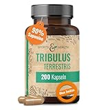 Tribulus Terrestris hochdosiert – 200 Kapseln – 90% Saponine – Vegan –...