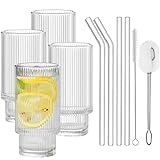 ALINK Cocktail Gläser 4er Set, Bier Glas, Can Longdrinkglas,Wassergläser,...