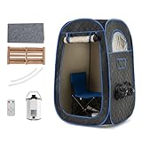 HOMASIS Dampfsauna tragbar, Heimsauna mit Dampfgenerator 3 Liter, Sauna für...