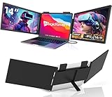 MAGICRAVEN Laptop Bildschirm Erweiterung, 14' FHD 1080P Triple Portable Monitor,...