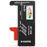 D-FantiX Batterietester, Batterie Akku Volt Checker für AA AAA C D 9V 1.5V...