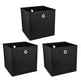 Ideen mit Herz Aufbewahrungsboxen | faltbar | 30 x 30 x 30 cm | 3 Stück...