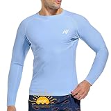 MEETWEE Herren Rash Guard Rash Vest Männer Langarm/Kurzarm UV Schutz T-Shirt...
