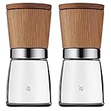 WMF Ceramill Nature Salz und Pfeffer Mühle Set 2-teilig, unbefüllt, für Salz,...