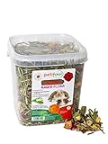 petifool Nager Flora 430g - Alleinfutter für Nager - natürliches Nagerfutter...