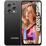 DOOGEE N55 (9GB+128GB) Handy Ohne Vertrag Android 14 Octa Core 6.56' HD+ IPS...