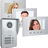 ELRO DV4000-3 Video-Türsprechanlage Kit │ 3 Wohnungen │ 1080P Full HD...