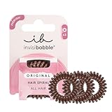 invisibobble Original Haargummi Pretzel Brown I 3x Spirale Haargummis braun für...