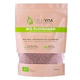 Bio Flohsamen 1000g | 99% rein & von Natur aus glutenfrei | Hochwertige...