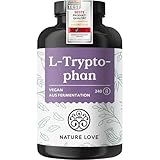 NATURE LOVE® L-Tryptophan - 240 Kapseln, laborgeprüft, hochdosiert mit 500 mg...