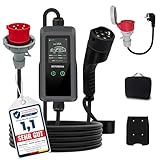 BETUMODA Mobile Wallbox 11kW Typ 2 Ladekabel mit Einstellbarer Ladeleistung [7m...